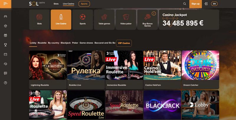 Sol Casino: Un Casino Online Joven, Confiable y de Vanguardia